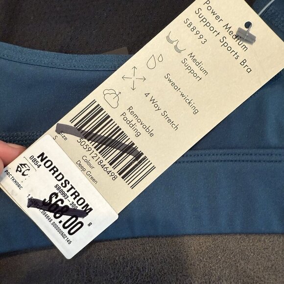 Sweaty Betty Running Sports Bra Zero Gravity Women’s Small Blue - Picture 6 of 7